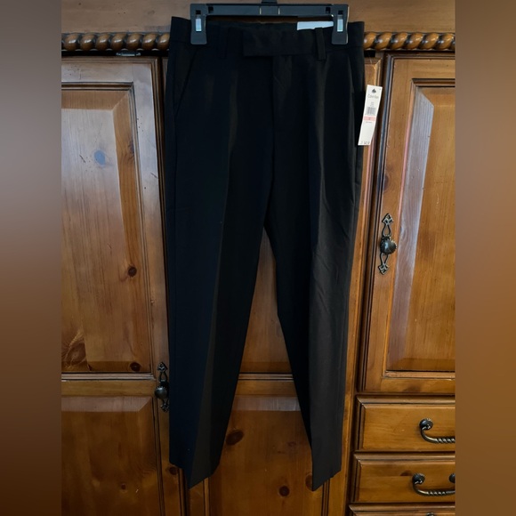 š„Calvin Klein Black Flat Front Stretch Slim Fit Boys Dress Pants Size 10 NWT. - Picture 5 of 9